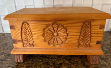 Vintage Hand Carved Solid