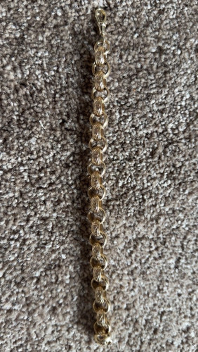 9ct yellow gold curb chain - yellow,