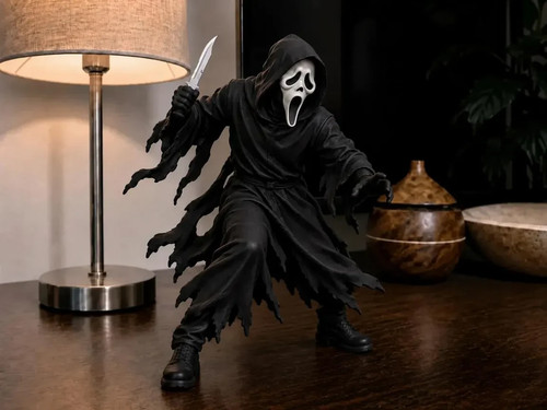 Ghost face scream figure - /,