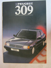 1988 PEUGEOT 309 BROCHURE 20 PAGES XE GE XL XLD GL GLD GR GRD SR SRi SRD XS GTi