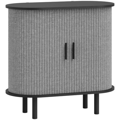 Tambour sideboard with fluted - tambour,