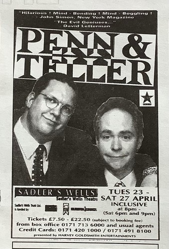 Penn teller sadlers - penn, wells