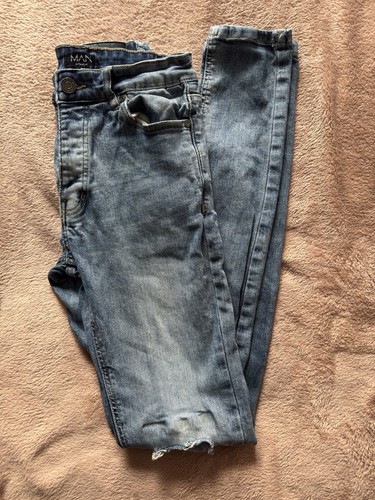 Men blue ripped - men’s, skinny