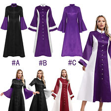 Women's Clergy Robe Flared Sleeves Clergy Gown Liturgical Church Clergy Dress
