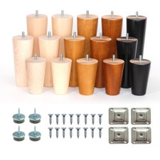 4x Wooden Furniture Tapered