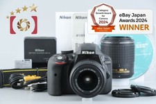 "Count 3,057" Nikon D3300 24.2 MP DSLR Black 18-55 55-200 Lenses [Very Good]