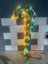 Indoor Or Outdoor Candy Cane LED Christmas Lights X4