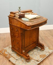 Victorian Walnut Davenport
