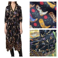 Sandro Paris Cowboy Boot Print