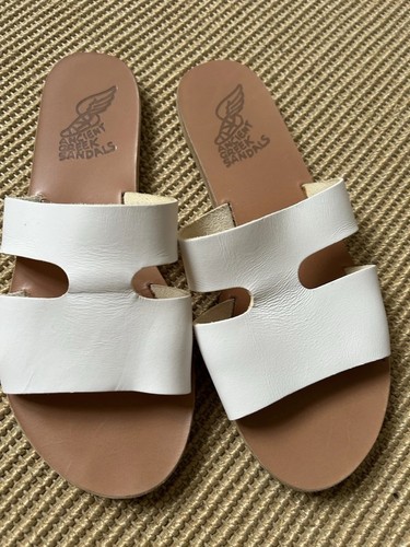 Ancient greek sandals white - greek,