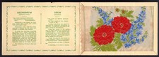 KENSITAS SILK FLOWERS  Postcard Size (Printed Back) - 1934 - Delphinium ~ Geum