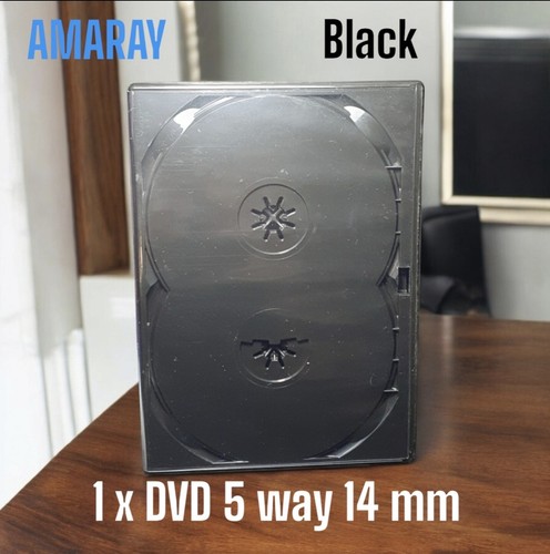 Amaray dvd cases black - x,