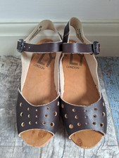 Fly London Brown Leather Wedge