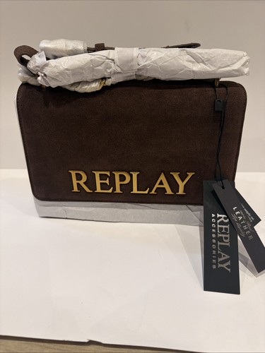 Replay real leather handbag - replay,