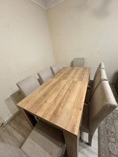 8 chair dinning table used