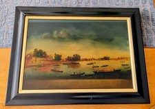 Reverse Painted Engraving on