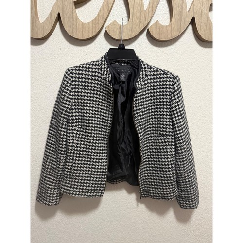 Apostrophe black white coat - black, &