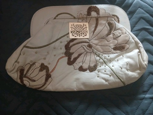 Biba vintage cream clutch - vintage,