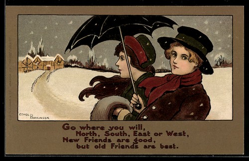 Artist postcard ethel - artist,