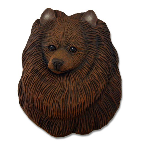 Pomeranian head plaque - pomeranian,