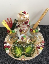 Personalised Henna Mehndi Candle Set