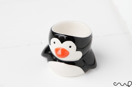 Hand painted ceramic black - hand,