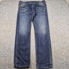 Diesel Jeans Mens W36 L34 Blue