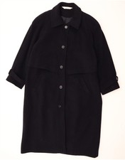 MODEN Womens Overcoat UK 18 XL Navy Blue Wool AE15