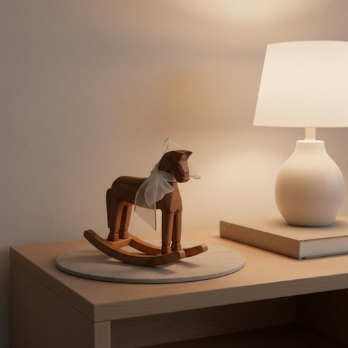 Wooden rocking horse - wooden,