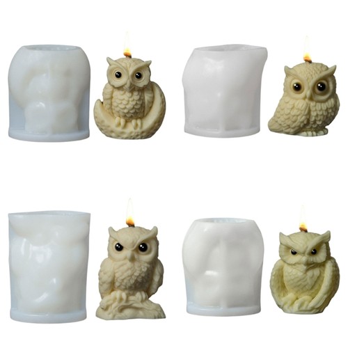 Owl shape silicone molds - owl, for
