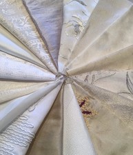 SILK FABRIC REMNANTS X 16