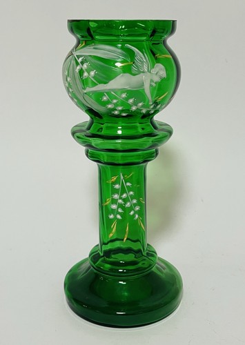 Antique victorian green - green, glass