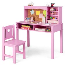 Kids Desk and Chair Set Wooden