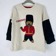 Gymboree Brigade London Guard Solider Bear Boys Long Sleeve Tee Shirt 2T