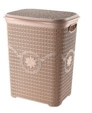 Tall Knit Laundry Basket with
