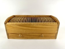 Vintage 31 Day Wooden Monthly Mail Bill Sorter Organiser Desk Tidy Mid Century