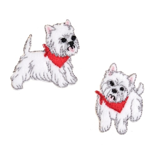 Westies dogs embroidered - 2,