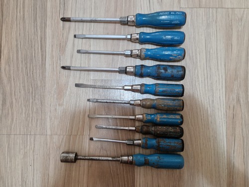 Hazet set blue wooden hand - of,