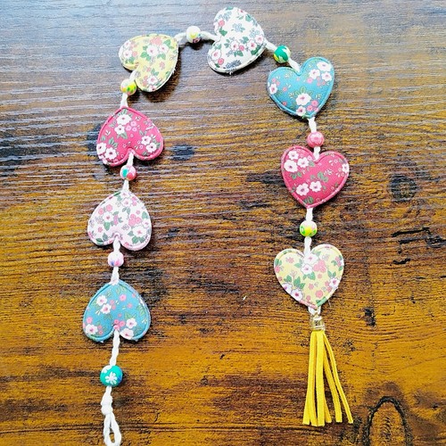 Colorful heart hanging - colorful,