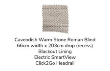 Blinds2go Cavendish Warm Stone
