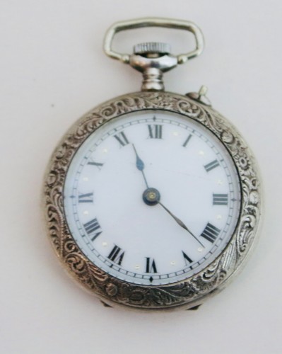 Antique sterling silver pocket - sterling,