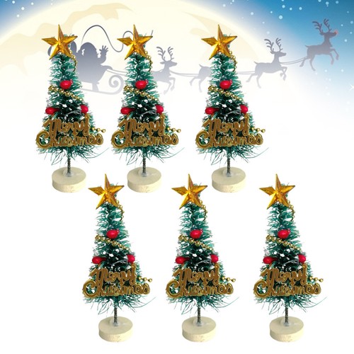 Pcs miniature christmas tree - 6,