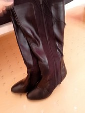 Black Knee High Boots, Size 6