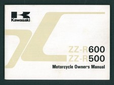 Kawasaki ZZR600 (1993) Factory Owners Riders Manual Hand-Book ZZR ZX 600 E1 FX31