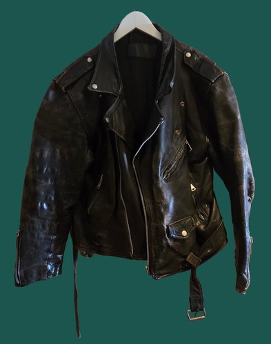 Vintage black leather - black,