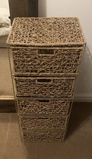 5 Drawer Seagrass Basket Tower
