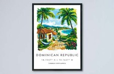 Dominican Republic Watercolor