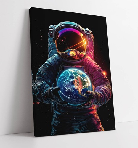 Cool astronaut holding planet - astronaut,
