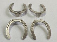 Draft Horse Shoes with Toe Clips - for Model Draft Horse Sculptures - Many Sizes