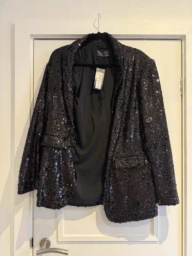 Black sequin blazer size - blazer,